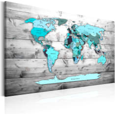Artgeist World Map: Blue World taulu