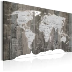 Artgeist World Map: Wooden World taulu