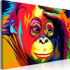 Artgeist Colourful Orangutan Wide taulu