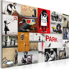Artgeist Banksy collage taulu