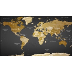 Artgeist World Map: Modern Geography II itseliimautuva fototapetti
