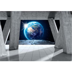 Artgeist View From the Moon itseliimautuva fototapetti