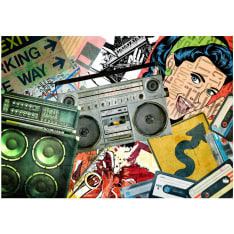 Artgeist Graffiti girl itseliimautuva fototapetti