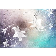 Artgeist Glass Flowers itseliimautuva fototapetti