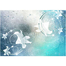 Artgeist Winter Flowers itseliimautuva fototapetti