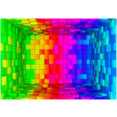 Artgeist Rainbow Cube itseliimautuva fototapetti