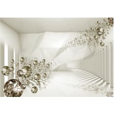 Artgeist Diamond Corridor (Beige) itseliimautuva fototapetti