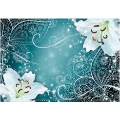 Artgeist Oriental Wings (Turquoise) itseliimautuva fototapetti
