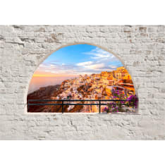 Artgeist Santorini itseliimautuva fototapetti