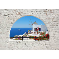 Artgeist Summer In Santorini itseliimautuva fototapetti
