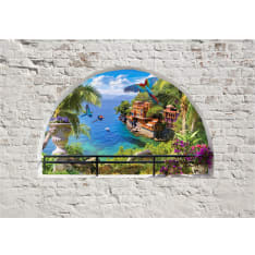 Artgeist Window In Paradise itseliimautuva fototapetti