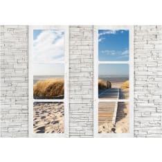 Artgeist Beach: View From The Window itseliimautuva fototapetti