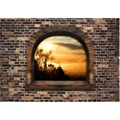 Artgeist Stony Window: Morning Mist itseliimautuva fototapetti
