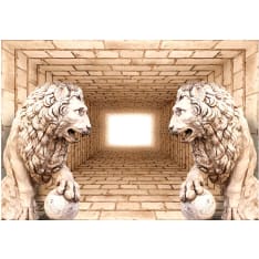 Artgeist Mystery Of Lions itseliimautuva fototapetti