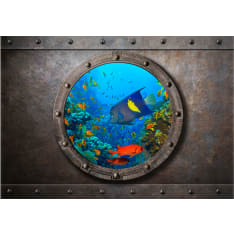 Artgeist Submarine Window itseliimautuva fototapetti