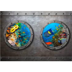 Artgeist Window To The Underwater World itseliimautuva fototapetti