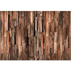 Artgeist Wooden Curtain (Brown) itseliimautuva fototapetti