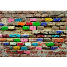 Artgeist Colourful Bricks itseliimautuva fototapetti