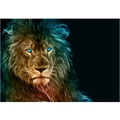 Artgeist Abstract Lion itseliimautuva fototapetti