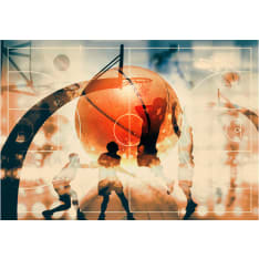 Artgeist I love basketball! itseliimautuva fototapetti