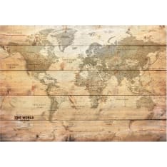 Artgeist Map on Boards itseliimautuva fototapetti
