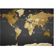 Artgeist World Map: Modern Geography itseliimautuva fototapetti