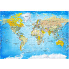 Artgeist World Classic Map itseliimautuva fototapetti