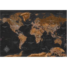 Artgeist World: Stylish Map itseliimautuva fototapetti