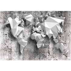 Artgeist World Map: Origami itseliimautuva fototapetti