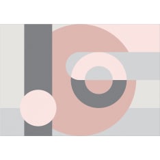 Artgeist Geometric Wreath (Pink) itseliimautuva fototapetti