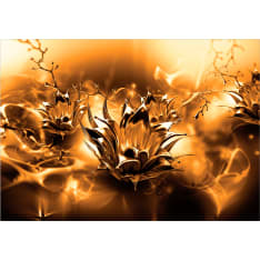 Artgeist Oily Flower (Orange) itseliimautuva fototapetti