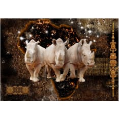 Artgeist Golden Rhino itseliimautuva fototapetti