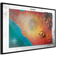 Artgeist Raised Relief Map: Rome juliste
