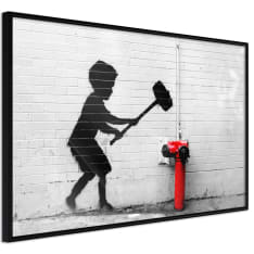 Artgeist Banksy: Hammer Boy Poster