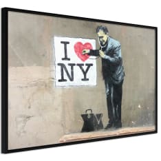 Artgeist Banksy: I Heart NY poster