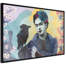 Artgeist Frida With A Raven juliste