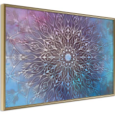 Poster - Blue and Pink Mandala