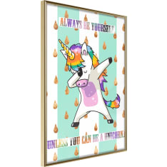 Artgeist Dabbing Unicorn juliste