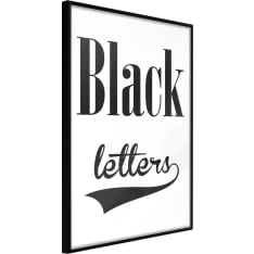 Artgeist Black Lettering juliste
