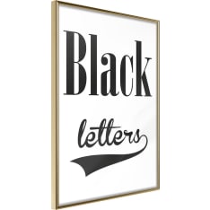 Artgeist Black Lettering juliste