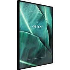 Artgeist Banana Leaves With a Message (Green) juliste