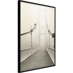 Artgeist Bridge Disappearing Into Fog juliste