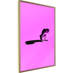 Poster - Monkey on Pink Background