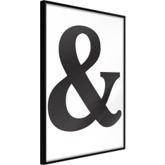 Artgeist Ampersand (Black) juliste