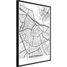 Poster - City map: Amsterdam