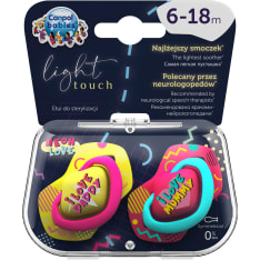 Canpol Babies Neon Love 2 kpl silikoni huvitutti