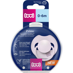 LOVI Prime Silicone Dynamic Soother 0-6m 1 pc Blush