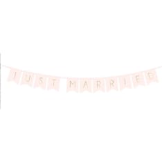 PartyDeco Just Married 15 x 155 cm viirinauha