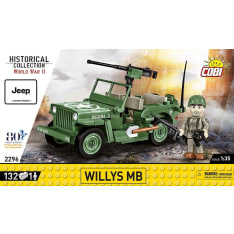 Cobi WWII Willys MB Jeep 132-osainen rakennussarja