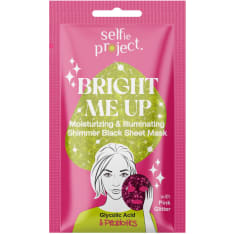 Selfie Project Bright Me Up with pink glitter kasvonaamio